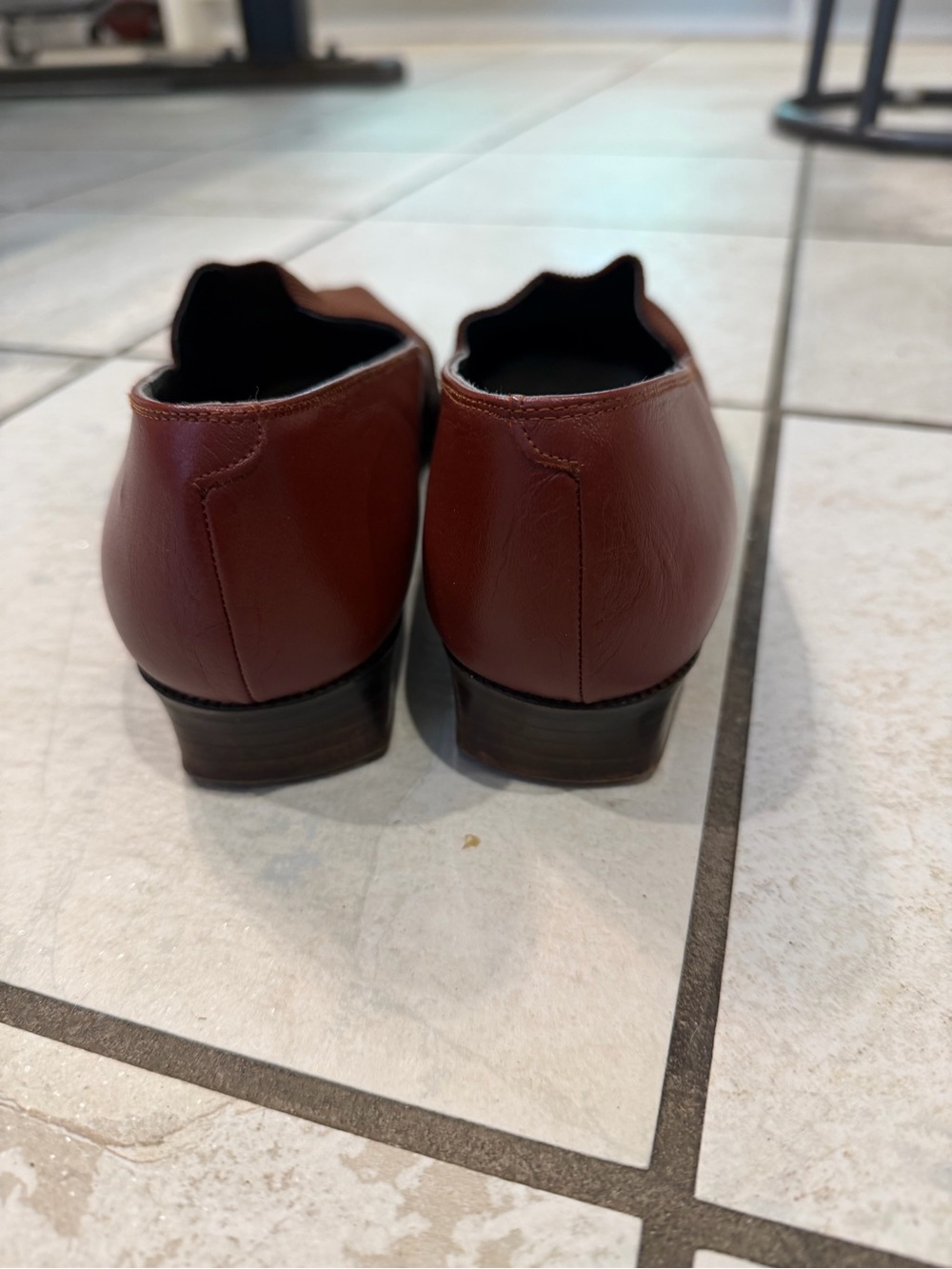 Unisa Vintage Brown Pointed-Toe Slip-On Loafers - Picture 3 of 5
